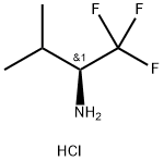 (2S)-1,1,1-trifluoro-3-methylbutan-2-amine:hydrochloride structure