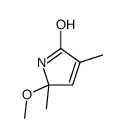 5-Methoxy-3,5-dimethyl-1,5-dihydro-2H-pyrrol-2-one结构式