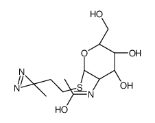 N-[(2S,3R,4R,5S,6R)-4,5-dihydroxy-6-(hydroxymethyl)-2-[2-(3-methyldiazirin-3-yl)ethylsulfanyl]oxan-3-yl]acetamide Structure