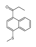 1-(4-methylsulfanylnaphthalen-1-yl)propan-1-one结构式