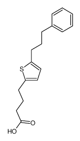 4-(5-(3-phenylpropyl)-2-thienyl)butanoic acid结构式