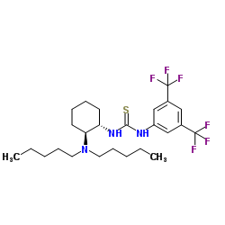 N-[3,5-Bis(trifluoromethyl)phenyl]-N'-[(1S,2S)-2-(dipentylamino)cyclohexyl]thiourea Structure