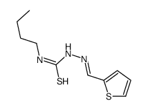 1-butyl-3-(thiophen-2-ylmethylideneamino)thiourea结构式