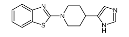 2-[4-(1H-imidazol-5-yl)piperidin-1-yl]-1,3-benzothiazole结构式
