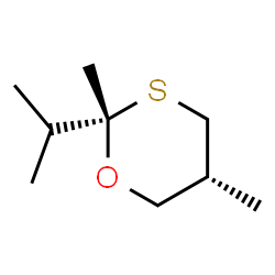 1,3-Oxathiane,2,5-dimethyl-2-(1-methylethyl)-,cis-(9CI) Structure