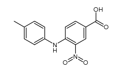 3-nitro-4-p-toluidino-benzoic acid Structure