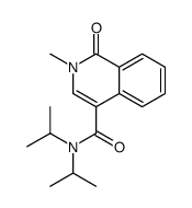 2-methyl-1-oxo-N,N-di(propan-2-yl)isoquinoline-4-carboxamide Structure