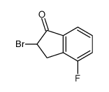 2-BROMO-2,3-DIHYDRO-4-FLUORO-1H-INDEN-1-ONE structure