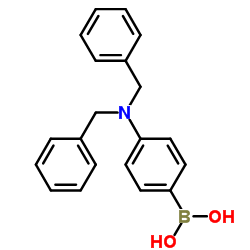 4-(N,N-二苄氨基)苯基硼酸结构式