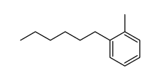 1-n-hexyl-2-methylbenzene Structure