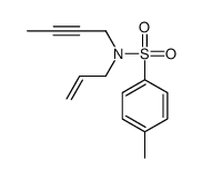 N-but-2-ynyl-4-methyl-N-prop-2-enylbenzenesulfonamide结构式