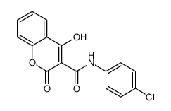 N-(4-chlorophenyl)-4-hydroxy-2-oxochromene-3-carboxamide Structure