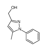 (5-methyl-1-phenylpyrazol-3-yl)methanol Structure