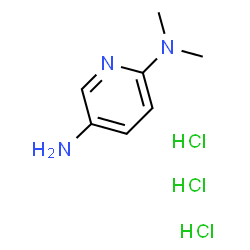 N2,N2-Dimethylpyridine-2,5-diamine trihydrochloride结构式