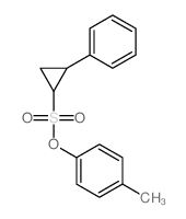 Cyclopropanesulfonicacid, 2-phenyl-, p-tolyl ester, trans- (8CI)结构式