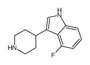 4-Fluoro-3-(piperidin-4-yl)-1H-indole Structure