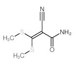 2-CYANO-3,3-BIS(METHYLTHIO)ACRYLAMIDE structure