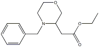 ethyl 2-(4-benzylmorpholin-3-yl)acetate结构式