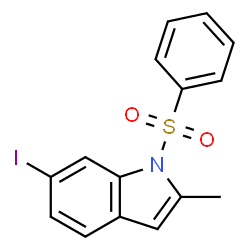1‐(benzenesulfonyl)‐6‐iodo‐2‐methyl‐1H‐indole Structure