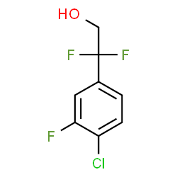 2-(4-chloro-3-fluorophenyl)-2,2-difluoroethan-1-ol Structure