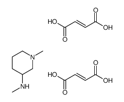 but-2-enedioic acid,N,1-dimethylpiperidin-3-amine结构式