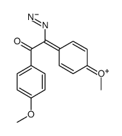 2-diazonio-1,2-bis(4-methoxyphenyl)ethenolate Structure