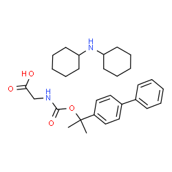 N-[(1-[1,1-biphenyl]-4-ylisopropyloxycarbonyl]glycine, compound with N-dicyclohexylamine (1:1) structure