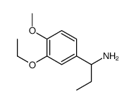 Benzenemethanamine, 3-ethoxy-alpha-ethyl-4-methoxy- (9CI) Structure