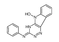 5-hydroxy-N-phenyl-[1,2,4]triazino[5,6-b]indol-3-amine Structure