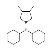 dicyclohexyl-(3,4-dimethylphospholan-1-yl)phosphane结构式