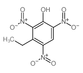 Phenol,3-ethyl-2,4,6-trinitro- Structure