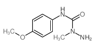 Hydrazinecarboxamide, N-(4-methoxyphenyl)-1-methyl- Structure