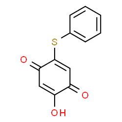 2-Hydroxy-5-(phenylthio)-p-benzoquinone structure