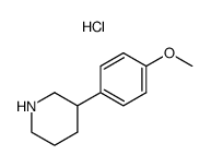 3-(4-methoxyphenyl)piperidine hydrochloride结构式
