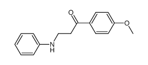 1-(4-methoxyphenyl)-3-(phenylamino)propan-1-one结构式