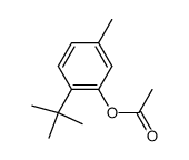 acetic acid-(2-tert-butyl-5-methyl-phenyl ester)结构式