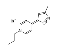 3-methyl-5-(1-propylpyridin-1-ium-4-yl)-1,2-oxazole,bromide结构式