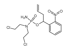 3-buten-1-(2-nitrophenyl) 1-N,N-bis(2-chloroethyl)phosphordiamidate Structure
