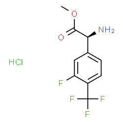 (S)-2-氨基-2-(3-氟-4-(三氟甲基)苯基)乙酸甲酯盐酸盐图片