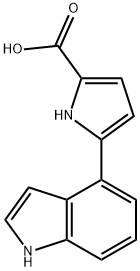 5-(1H-Indol-4-yl)-1H-pyrrole-2-carboxylic acid Structure