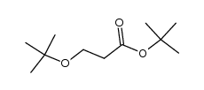 tert-butyl 3-(tert-butoxy)propanoate结构式