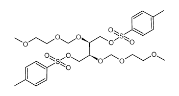 (2S,3S)-2,3-Bis(2-methoxyethoxymethoxy)-1,4-bis(4'-methylphenylsulfonyloxy)butane Structure