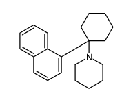 1-(1-naphthalen-1-ylcyclohexyl)piperidine结构式