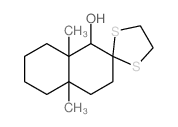 4'a,8'a-dimethylspiro[1,3-dithiolane-2,2'-3,4,5,6,7,8-hexahydro-1H-naphthalene]-1'-ol结构式