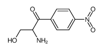 2-Amino-3-hydroxy-1-(4-nitrophenyl)-1-propanone结构式