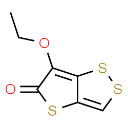 5H-Thieno[3,2-c]-1,2-dithiol-5-one,6-ethoxy-(9CI)结构式