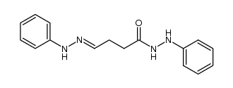 4-phenylhydrazono-butyric acid-(N'-phenyl-hydrazide) Structure