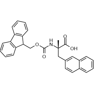 (2s)-2-(9h-Fluoren-9-ylmethoxycarbonylamino)-2-methyl-3-(2-naphthyl)propanoicacid Structure