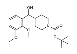 tert-butyl 4-((2,3-dimethoxyphenyl)(hydroxy)methyl)piperidine-1-carboxylate Structure