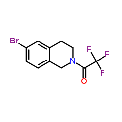 1-(6-溴-3,4-二氢异喹啉-2(1H)-基)-2,2,2-三氟乙酮结构式